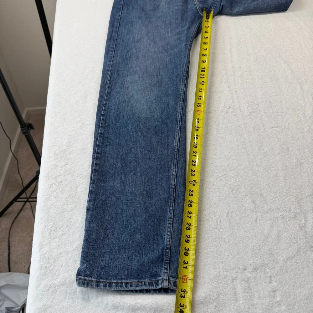 Levi's 505 Regular Fit Jeans Mens 36x34 Blue Good Straight Leg Denim